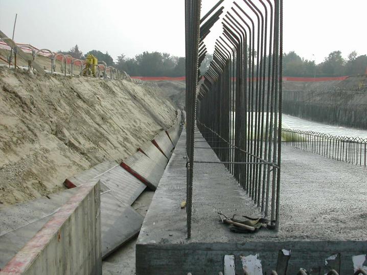 Reinforcement rods of the concrete castings of the Mestre Passante by Ecobeton