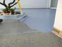 Squeegee application of Microbond microcement
